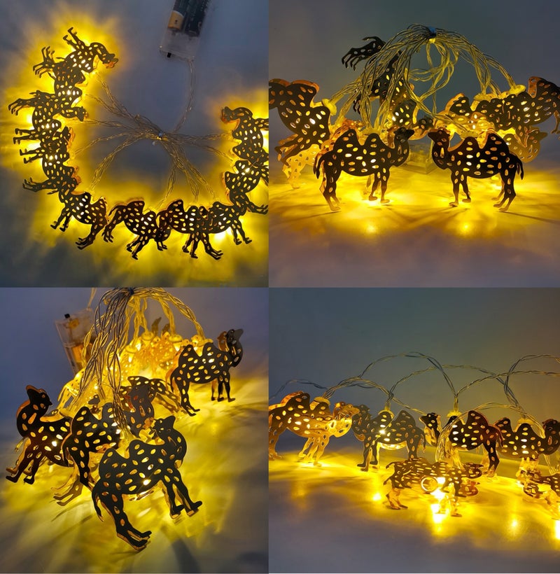 1.65م 10LED ضوء خيط رمضان عيد، أضواء خيط نجمة للجعيد عيد الميلاد زينة غرفة النوم والحديقة (لا تشمل البطارية) - Image 5